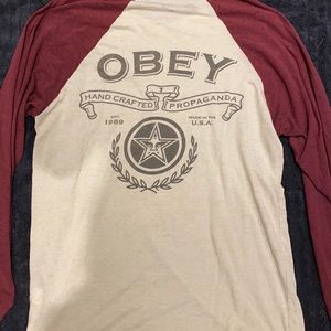 Long Sleeve Obey graphic tee